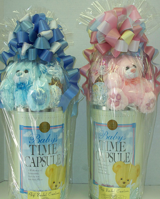 Baby Time Capsule Gift Basket Creations